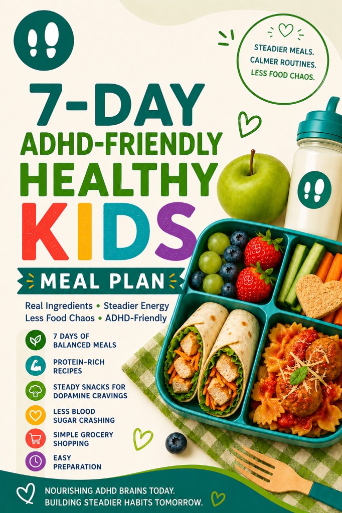 7-Day ADHD-Friendly Healthy Kids Meal Plan cover